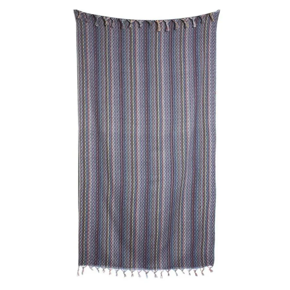 Sand Free Bohemian Dark Blue Turkish Towels - 100% Cotton Boho